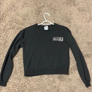 Paris crop sweatshirt XS (never worn)
